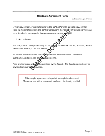 Technical Writing Contract Agreement (Form With Sample)